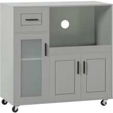 SoBuy FSB78-HG kitchen trolley for microwave
