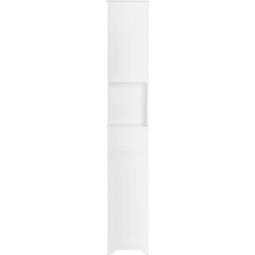 SoBuy BZR109-W korkea kylpyhuonekaappi