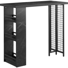 SoBuy FWT100-SCH bar table with 3 shelves