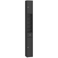 SoBuy BZR34-II-SCH kapea kylpyhuonekaappi