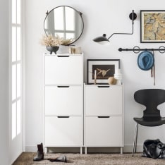 SoBuy FSR151-H-W kapea kenkäkaappi