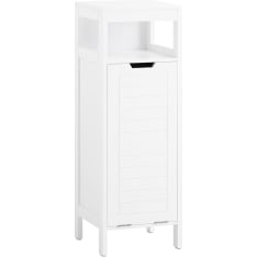 SoBuy BZR122-W pyykkikaappi pyykkikorilla