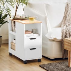 SoBuy FBT130-WN arkistokaappi pyörillä