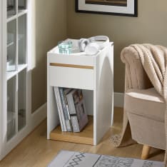 SoBuy FBT137-W white bedside table