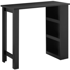 SoBuy FWT17-II-SCH bar table with storage