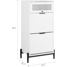 SoBuy FSB95-W vitriinikaappi kenkäkaappi
