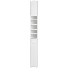 SoBuy BZR160-W kylpyhuoneen korkea kaappi