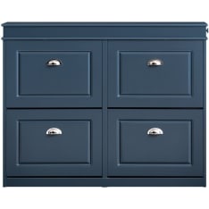 SoBuy FSR79-B shoe cabinet with 4 flip drawers