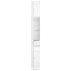SoBuy BZR167-GW kapea kylpyhuonekaappi