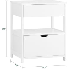 SoBuy FRG258-II-W bedside table