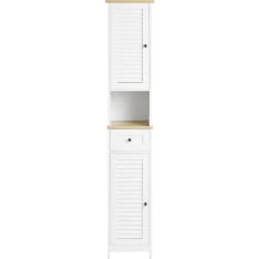 SoBuy FRG236-WN kylpyhuoneen korkea kaappi