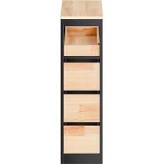 SoBuy BZR54-II slim bathroom cabinet with wheels