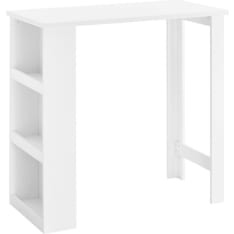 SoBuy FWT17-II-W bar table with storage