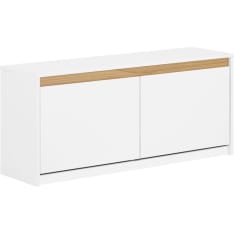 SoBuy FSR171-W shoe storage bench with padded seat