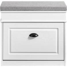 SoBuy FSR82-K-WG shoe storage bench with cushion and door
