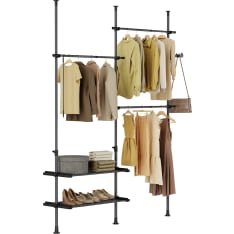 SoBuy FRG34-II-SCH telescopic wardrobe system