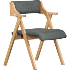 SoBuy FST98-SG folding chair with cushion