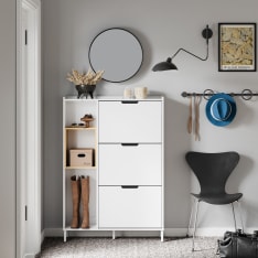 SoBuy FSR209-WN kapea kenkäkaappi