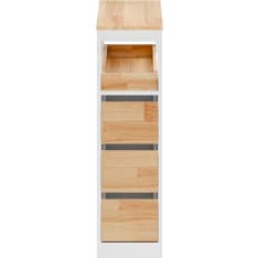 SoBuy BZR54-IV-WN slim bathroom cabinet on wheels