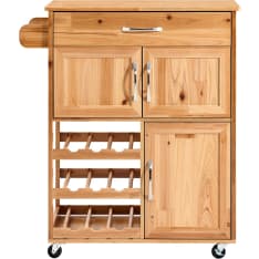 SoBuy FKW45-N kitchen island on wheels 66x38x86cm