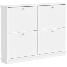 SoBuy FSR216-W 4-door shoe cabinet