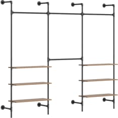 SoBuy KLS19-SCH vaateteline 265x48x220cm