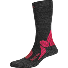 P.A.C. TR 4.1 Trekking Merino Compression Pro Women Anthracite-Coral hyttys- ja punkkisuoja kompressiosukat