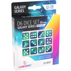 Gamegenic Galaxy Neptune D6 DiceSet 16 mm (12) noppasetti