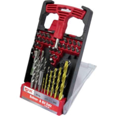 Schwan 50-piece drilling/screwdriving set with t-handle