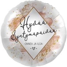 Happy birthday happiness and joy foil ball
