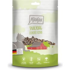 MjAMjAM Snackbag beef 125g grain-free cat treat