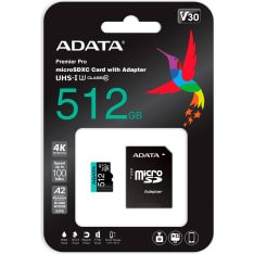 Adata Premier Pro V30S 512GB UHS-I U3 microSDXC memory card