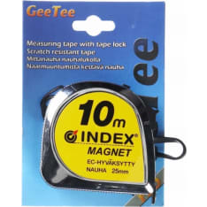GeeTee 10m 25mm magneettipäinen rullamitta