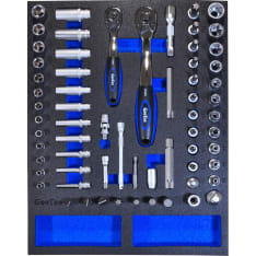 GeeTee 65-piece tool set for tool trolley