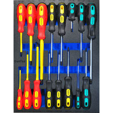 GeeTee 16-piece tool set for tool trolley