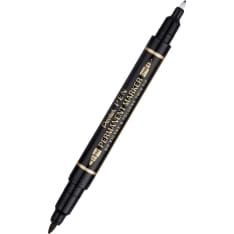 Pentel N75W-A Twin Tip Marker 0,3/1,2mm Black