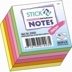 Stick'n 250 kpl neon viestilappukuutio