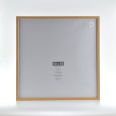 Nina light wood MDF 50x50 plexiglass frame