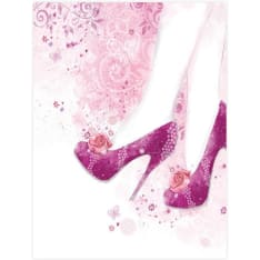 Pink high heels 30X40 poster