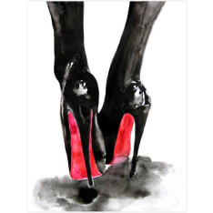 Black high heels 30X40 poster