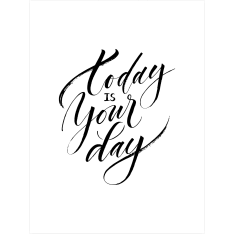 Today 30x40cm poster