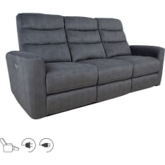 Home4you Gaston 3-seater electric velvet recliner sofa