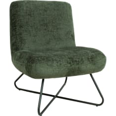 Home4you Farica moss green slipper chair