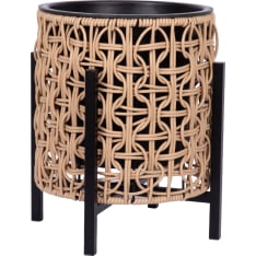 Home4you Wicker planter with stand