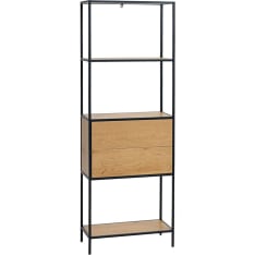 Home4you Hedvig shelf with drawer 64x30x178 cm