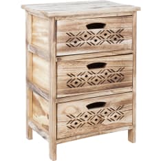 Home4you Mihkli 40x29x58 cm chest of drawers with 3 drawers