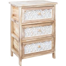 Home4you Kaseke chest of drawers 3 drawers 40x29x58cm