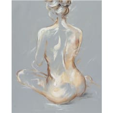 Home4you Seated lady oil painting