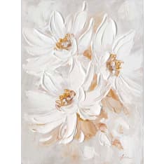 Home4you Three White Flowers oil painting