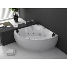 Gray White Coral Jacuzzi